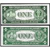 Image 2 : Lot of 1935A $1 Hawaii & North Africa WWII Emergency Issue Silver Certificate Notes
