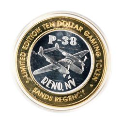 .999 Silver Sands Regency Reno, Nevada $10 Casino Limited Edition Gaming Token