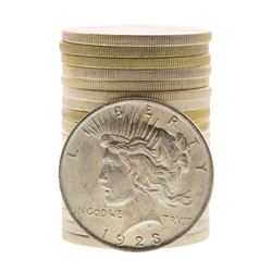Roll of (20) Brilliant Uncirculated 1923 $1 Peace Silver Dollar Coins