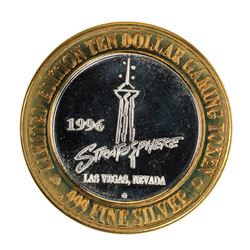 .999 Silver Stratosphere Las Vegas, NV $10 Casino Limited Edition Gaming Token