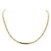 Image 1 : 14KT Yellow Gold Square Byzantine Chain - 24"