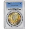 Image 2 : 1882-S $1 Morgan Silver Dollar Coin PCGS MS66 Amazing Toning