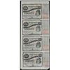 Image 1 : Uncut Sheet of (4) State of Louisiana Baby Bond Obsolete Notes