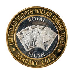 .999 Silver Barbary Coast Las Vegas, Nevada $10 Limited Edition Gaming Token