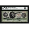 Image 1 : Rare 1862 $50 Legal Tender Note Fr.148 PMG Very Fine 20