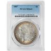 Image 1 : 1887 $1 Morgan Silver Dollar PCGS MS64+ Nice Toning