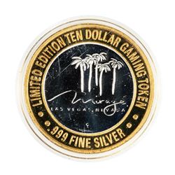 .999 Silver The Mirage Las Vegas, Nevada $10 Limited Edition Casino Gaming Token