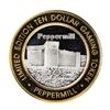 Image 1 : .999 Fine Silver Peppermill Reno, Nevada $10 Limited Edition Gaming Token