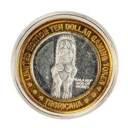 .999 Fine Silver Tropicana Las Vegas, Nevada $10 Limited Edition Gaming Token