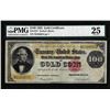 Image 1 : 1882 $100 Gold Certificate Note Fr.1214 PMG Very Fine 25