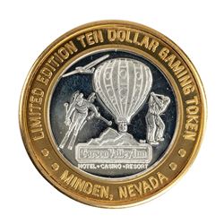 .999 Silver Carson Valley Inn Minden, NV $10 Limited Edition Gaming Token