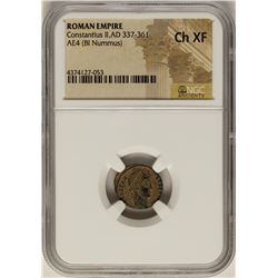 Constantius II, 337-361 AD Ancient Roman Empire Coin NGC Ch XF