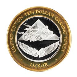 .999 Fine Silver Luxor Las Vegas, Nevada $10 Limited Edition Gaming Token