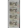 Image 1 : Uncut Sheet of (4) State of Louisiana Baby Bond Obsolete Notes