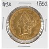 Image 1 : 1852 $20 Liberty Head Double Eagle Gold Coin
