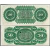Image 2 : Lot of 1872 $20 & $50 State of South Carolina Revenue Bond Obsolete Notes