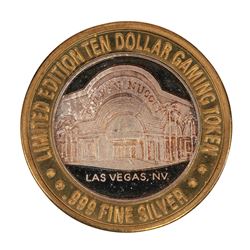 .999 Fine Silver Golden Nugget Las Vegas, Nevada $10 Limited Edition Gaming Token