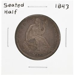 1843 Seated Liberty Half Dollar Coin