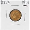 Image 1 : 1914-D $2 1/2 Indian Head Quarter Eagle Gold Coin