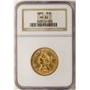 Image 1 : 1893 $10 Liberty Head Eagle Gold Coin NGC MS62