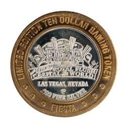 .999 Silver Fiesta Casino and Hotel $10 Casino Limited Edition Gaming Token