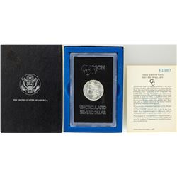 1884-CC $1 Morgan Silver Dollar Coin GSA Hoard Uncirculated w/ Box & COA