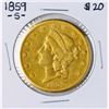 Image 1 : 1859-S $20 Liberty Head Double Eagle Gold Coin