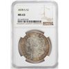 Image 1 : 1878-S $1 Morgan Silver Dollar Coin NGC MS63