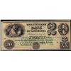 Image 1 : 1800's $20 Citizens Bank of Louisiana Obsolete Note