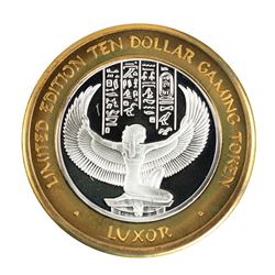 .999 Fine Silver Luxor Las Vegas, Nevada $10 Limited Edition Gaming Token