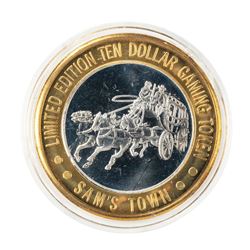 .999 Silver Sam's Town Las Vegas, NV $10 Casino Limited Edition Gaming Token