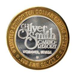 .999 Silver Silver Smith Casino Resort Wendover, NV $10 Limited Edition Gaming Token