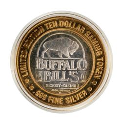 .999 Silver Buffalo Bills Resort & Casino Jean, NV $10 Limited Edition Gaming Token