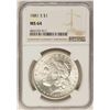 Image 1 : 1881-S $1 Morgan Silver Dollar Coin NGC MS64