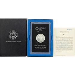 1882-CC $1 Morgan Silver Dollar Coin GSA Hoard Uncirculated w/ Box & COA