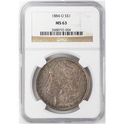 1884-O $1 Morgan Silver Dollar NGC MS63