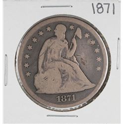 1871 $1 Seated Liberty Silver Dollar Coin