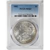Image 1 : 1882 $1 Morgan Silver Dollar Coin PCGS MS63 Amazing Reverse Toning