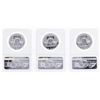 Image 2 : Lot of (3) 1958 Franklin Half Dollar Coins NGC PF66