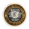 Image 1 : .999 Silver Ballys Las Vegas $10 Casino Limited Edition Gaming Token