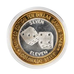 .999 Silver Colorado Belle Laughlin, Nevada $10 Casino Limited Edition Gaming Token