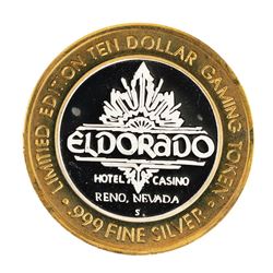 .999 Fine Silver Eldorado Reno, Nevada $10 Limited Edition Gaming Token