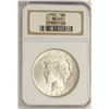 Image 1 : 1922 $1 Peace Silver Dollar Coin NGC MS65