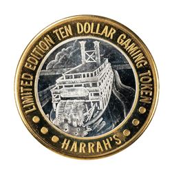 .999 Fine Silver Harrah's Casino Las Vegas, Nevada $10 Limited Edition Gaming Token