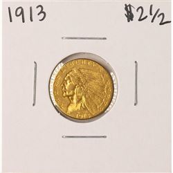 1913 $2 1/2 Indian Head Quarter Eagle Gold Coin