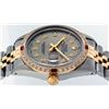 Image 8 : Rolex Mens Two Tone 14K Slate Grey Diamond & Ruby Datejust Wristwatch