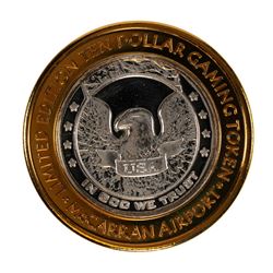 .999 Silver McCarran International Airport $10 Casino Limited Edition Gaming Token