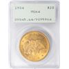 Image 1 : 1904 $20 Liberty Head Double Eagle Gold Coin PCGS MS64 Old Green Rattler
