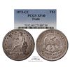 Image 1 : 1873-CC $1 Trade Silver Dollar Coin PCGS XF40