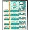 Image 1 : Lot of (5) 1988 Peru Diez Mil Intis Uncirculated Bank Notes